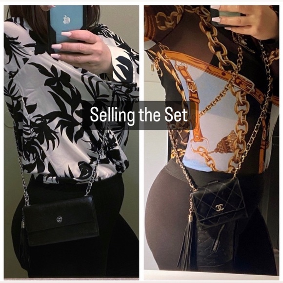 SALE 🚨⚜️⛓ 2 Chanel WOC 🖤 Wallet on Chain - Picture 3 of 16